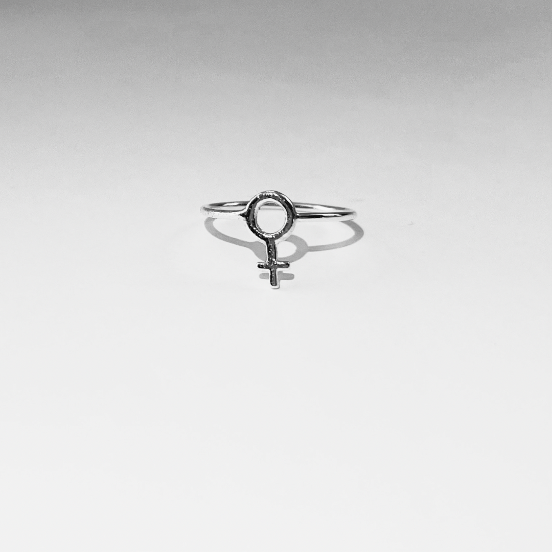 Identity Female Rings Dainty Female Symbol Ring – Elysian Jewels